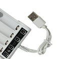 thumbnail image 3 of Plastic AAA/AA Battery Charger Portable Indicator Light Short-circuit Short-circuit Protection USB Protection USB Interface Electric Toy Charging Adaptor, 3 of 7
