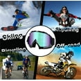 thumbnail image 3 of TODOZO Motorcycle Goggles Windproof ATV Off Road Glasses For Men Women Dirt Riding Cycling Ski Snowboard Sports Outdoor Goggles, 3 of 9