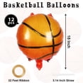 thumbnail image 2 of Globos de baloncesto YOTHORN de 18 pulgadas para fiestas, 12 unidades, 2 of 7