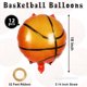 thumbnail image 2 of Globos de baloncesto YOTHORN de 18 pulgadas para fiestas, 12 unidades, 2 of 7