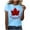 Blue, variant on OGLCCG Canada Maple Flag Womens T Shirts Graphic Printed Short Sleeve Crewneck Tops Loose Fit Lightweight Summer Casual Pullover for Women