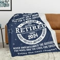thumbnail image 3 of Retirement Gifts for Women Men 2024 - Female Mens Retirement Gifts Blanket 60"x50" - Best Retirement Gift Throw Blanket for Nurse, Police, Teacher, Coworker, Boss, Dad, Mom, 3 of 5