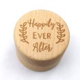 thumbnail image 3 of Rustic Wedding Wood Ring Holder Wedding Ring Bearer Box Engagement Engraving Wooden Rings Box, 3 of 6
