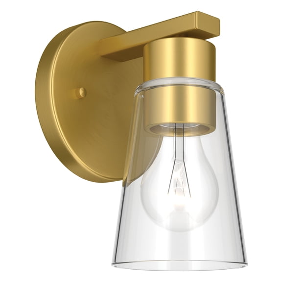 Kichler 52437BGCLR Stamos 8" Tall Bathroom Sconce - Gold