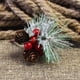 thumbnail image 5 of 12 púas de pino artificiales, ramas de pino de Navidad, púas de corona de Navidad, pequeñas ramas de conos de pino de bayas rojas artificiales, 5 of 5