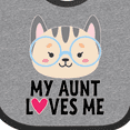 thumbnail image 4 of Inktastic My Aunt Loves Me Niece Cat Girls Baby Bib, 4 of 4
