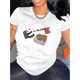 thumbnail image 1 of Camiseta básica para mujer verano SuaveChic Women's Casual T-Shirt with Cute Bear & Panda Print - Comfy Polyester Blend, Round Neck, Short Sleeve - Perfect for SummerFather's Day, Mother's Day, New, 1 of 6