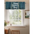 thumbnail image 2 of Fathers Day Valances for Windows, Rod Pocket Kitchen Valance Curtains - Soft & Washable Small Window Treatment for Living Room,&nbsp;Bathroom, Retro Wooden Grain , 42x12 Inch, 1 Panel, 2 of 9
