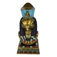 thumbnail image 2 of Egyptian God Of The Sky And Sun Horus Ra With Pschent Bust Statue With Base, 2 of 9