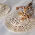 thumbnail image 5 of Dusknt Dog Fleece Rope Teaser Toy Clearance! Boho Style Handmade Macrame Made Of Cotton Creamy White, Free Shipping, 5 of 5