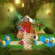 thumbnail image 3 of 3D Wooden Dolls House Garden Model Hands Children Festival Gifts Orange Sunnimix Jardín de casa de muñecas de bricolaje, 3 of 8