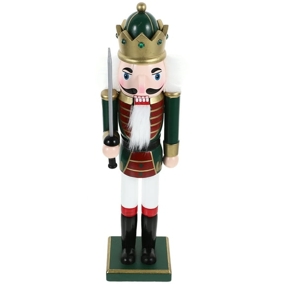 Raindrops Christmas Nutcracker Wooden Black Decorative House Ornament
