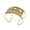 gold, variant on Fashion 18K Gold Plated Geometric Steel Wire Bangles Stainless Steel Personality Creative Open C-shaped Bracelet Jewelry Gifts