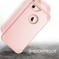 thumbnail image 6 of JTCASES for iPhone 8 Plus Case, Drop Resistant Corners, Wireless Charging, Heavy Duty Shockproof Hybrid Hard PC Bumper, Camera Protection, Skin-feel Anti-scratch Tough Cover, Rosegold, 6 of 7