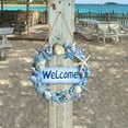 thumbnail image 6 of 2PCS Beach Wreaths for Front Door Ocean Welcome Sign Wood Summer Sea Turtle Beach Door Hanger Sign Beach Room Decor Beach Decorations for HomeBeach House Decor for Front Door, 6 of 8
