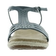 thumbnail image 3 of Easy Street Womens Dorinda Faux Leather T-Bar Espadrilles, 3 of 3