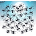 thumbnail image 4 of 100pcs Rubber Spiders Realistic Spider Plastic Halloween Prank Fake Large Spider Model Festive Horror Simulation Party Decor Prank Props Trick Toy for Haunted House Carnival, 4 of 5