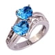 thumbnail image 1 of Anillo de piedra preciosa blanca y arcoíris con corte de corazón para mujer, joyería para amantes de la moda Wmkox8yii fajkfhkj1411, 1 of 5