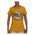 thumbnail image 2 of Paradise Surf Shack Marlin Pop Culture Womens Graphic T-Shirt, Gold, Medium, 2 of 3