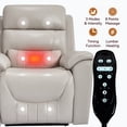 thumbnail image 4 of Sesslife Power Lift Recliner Chair, Electric Recliner Chair with Heat and Massage for Elderly, Single Sofa Recliner with Cup Holders and Side Pockets, Ergonomic Lounge Recliner Chair, Light Gray, 4 of 7