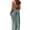Army Green, variant on Summer Dress for Women Casual Sleeveless Backless Pleats Spaghetti Strap Dress Openwork Print Beach Vacation Dress(Army Green,S)