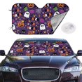 thumbnail image 2 of Balery Halloween Sweet Candy Print Car Windshield Sun Shade,Windshield Sunshade for Car Pickup Truck SUV Accessories-Small, 2 of 7