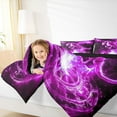 thumbnail image 4 of Homewish Rustic Western Dragon Queen Comforter Set,Cartoon Fantasy Theme Bedding Sets,Purple Black Bedding Comforter Set For Boys Kids,Ultra Soft Home Decor Reversible,3 Pieces, 4 of 8