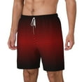 thumbnail image 2 of Gaeub Red Geometric Mens Swim Trunks Stretch Beach Shorts Quick Dry for Men Swim Shorts Swimwear with Pockets- X-Large, 2 of 9