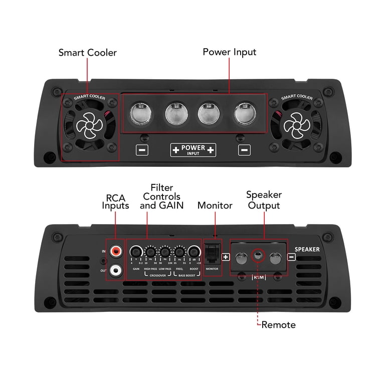 Taramps MD80002, 2 Ohm 8000W Mono Amplifier, Full Range, Class D