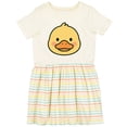 thumbnail image 3 of Inktastic Cute Duck Face Girls Toddler Dress, 3 of 5