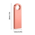 thumbnail image 3 of Unidad flash externa de estado sólido Unidad USB 2.0 25/12MBS Metal (64GB oro rosa), 3 of 5