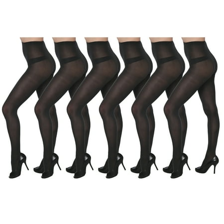 Lightweight Spandex Tights - Isadora 6 Pack Opaque Spandex Tights Set