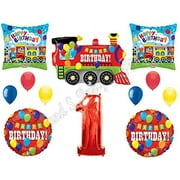 1st TRAINS Engine Birthday Party Balloons Decoration Supplies First Boy