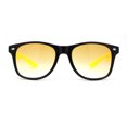 thumbnail image 3 of Classic Iconic 2 Tone Horn Rim Sunglasses Black Yellow, 3 of 4