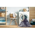 thumbnail image 2 of Ahgly Company Machine Washable Indoor Rectangle Abstract Plum Purple Area Rugs, 3' x 5', 2 of 7
