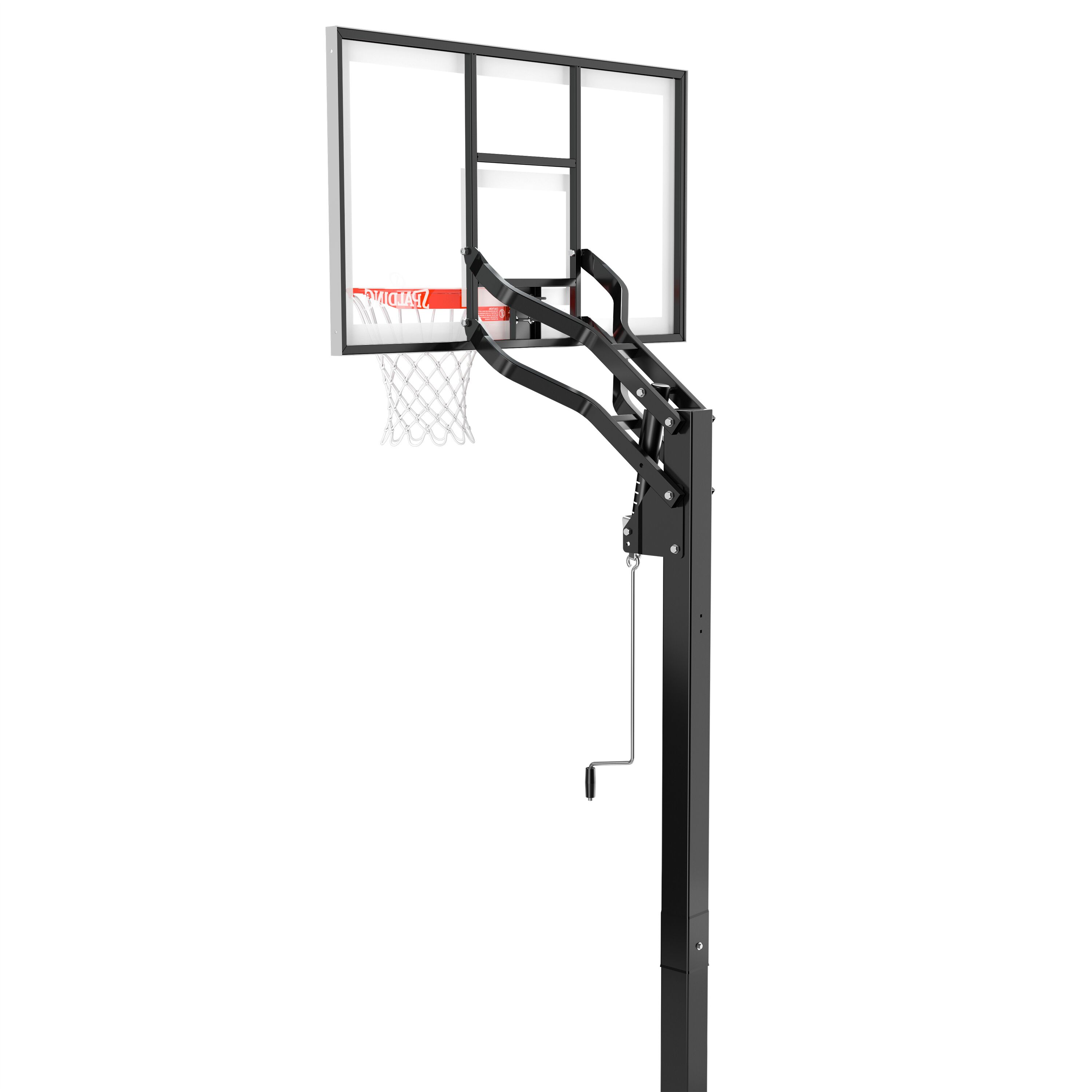 Spalding 60 In. Tempered Glass U-Turn® In Ground Basketball Systems Hoop - image 3 of 6