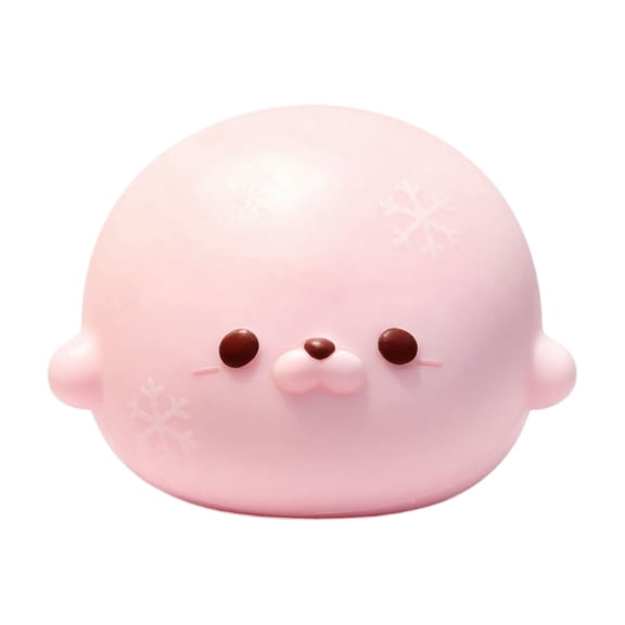 Squishy Translucent Seal Pinch Toy, Pastel Color Cute Seal Shape Jelly Stress Toy, Anxiety Relief Animal Fidget Toy for Boys Girls and Collectors