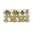 thumbnail image 1 of Injueey 6x Adornos navideños rojos Decoraciones de plástico duraderas para fiestas festivas El contenido incluye 6 Kits de decoración para fiestas dorado, 1 of 6