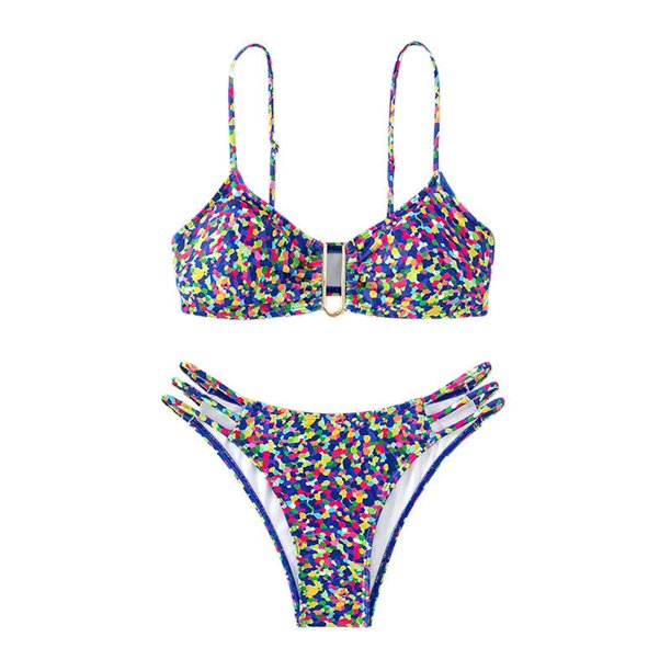 Conjunto de Bikini para Mujer Gibobby Traje de Baño Estampado Verano Sexy