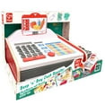 thumbnail image 2 of Hape: Beep 'N' Buy Cash Register - 24pc, Red & White, Lights & Sounds Wooden Toy, Shopping Pretend Play, Math & Money Learning, Toddlers & Kids Age 2+, 2 of 9