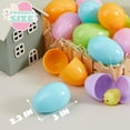 thumbnail image 5 of Joyfy 3.15" Pastel Easter Eggs, 100 Pcs Empty Easter Eggs Fillable, Colorful Plastic Eggs in Bulk for Easter Hunting, Party Favors, Basket Fillers, Classroom Prize Supplies, 5 of 9