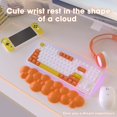 thumbnail image 2 of Gaming Keyboard Wrist Rest Pad,Ergonomic Memory Foam,Easy Typing Pain Relief for PC/Laptop-Orange, 2 of 7