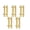 Gold, variant on QZS Durable Cabinet Pulls Bathroom Furniture Knobs Pack of 10 Black Stainless Steel Furniture Hardware for Bathroom Drawer Cupboard 5.9x3.78In