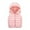 Pink, variant on Kids Pink Puffer Jacket Cute Hooded Jackets with Pockets Sleeveless Quilted Vest Kids Waterproof Jacket Clothes for Girls 10-12 Years