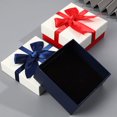 thumbnail image 3 of Caja de regalo cuadrada con lazo de cinta para dama de honor, boda, cumpleaños, regalo con tapa, embalaje portátil para joyas., 3 of 8