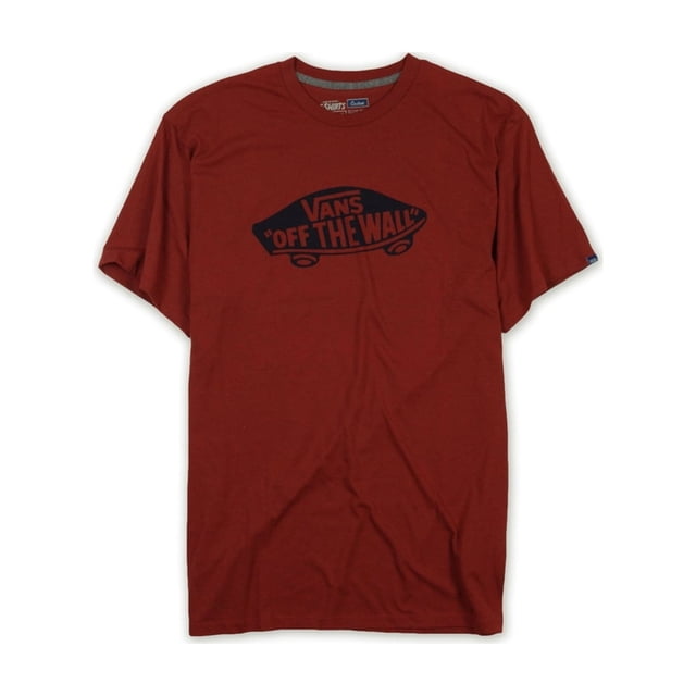 Camiseta gráfica Vans Off The Wall para hombre Rojo Mediano