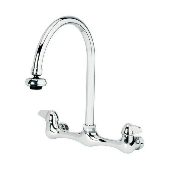 Homewerks Worldwide 3190 40 Ch Bc Z Two Handle Wall Mount Kitchen Faucet Chrome