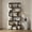 Black, variant on Demi Bonn 6 Tier S-Shaped Bookshelf Storage Display Bookcase Decor Z-Shelf, Black