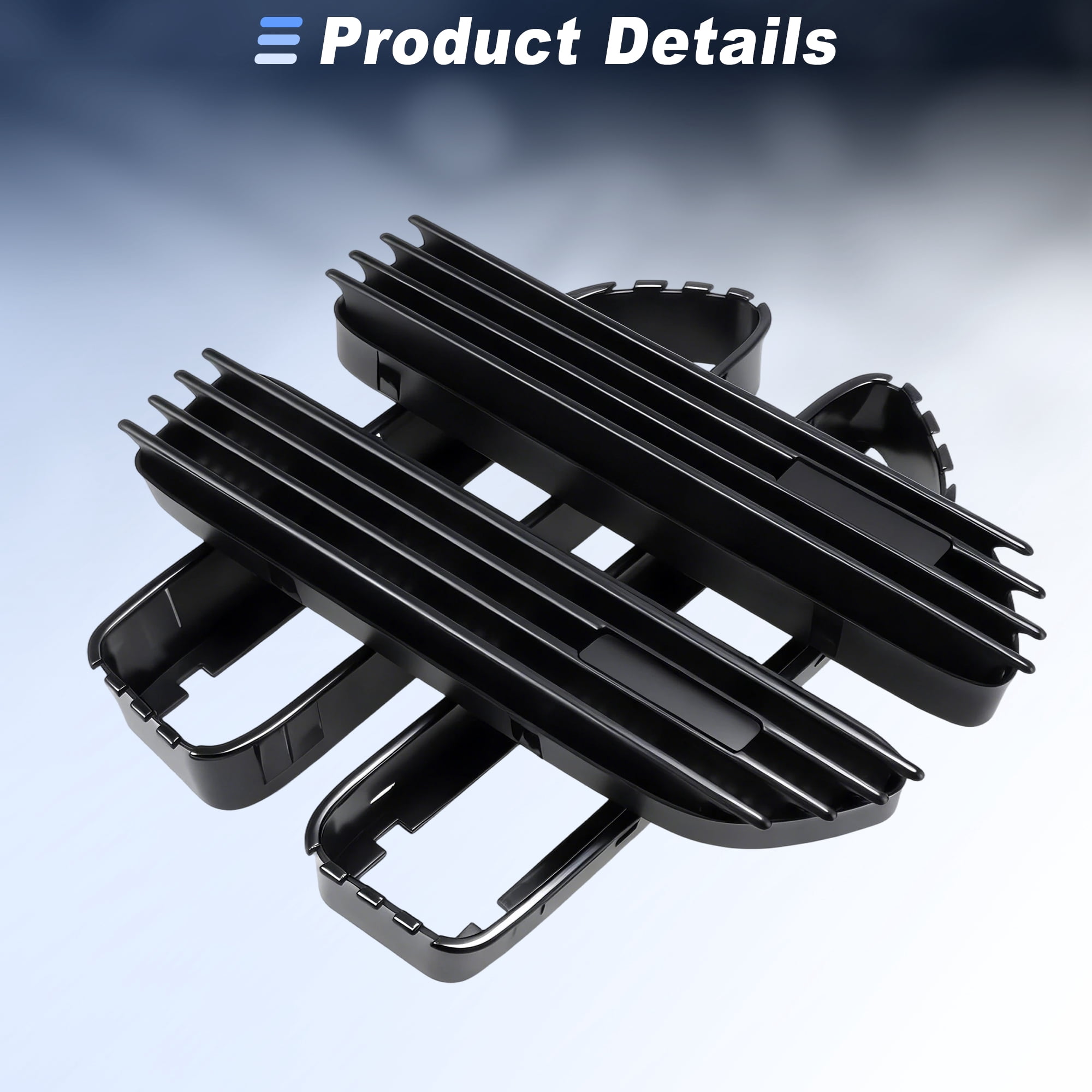 Unique Bargains Matte Black Front Fender Air Vents Trim Cover for BMW E46 M3 2001-2006
