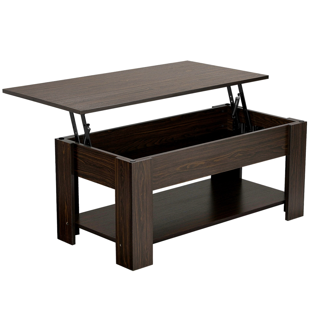 Easyfashion Modern 38.6" Rectangle Wooden Lift Top Coffee Table with Lower Shelf, Multiple Colors and Sizes - image 3 of 7